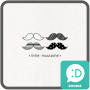 icon little mustache